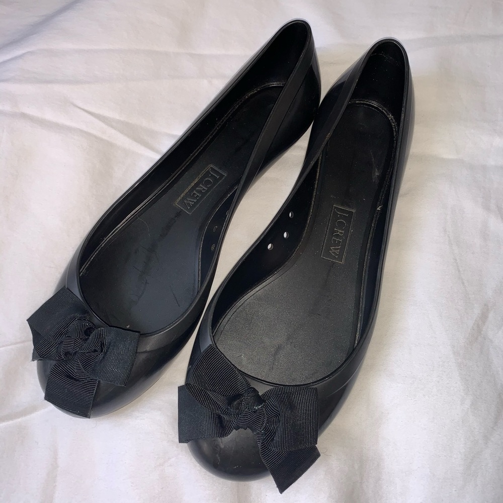 J.Crew rain flats